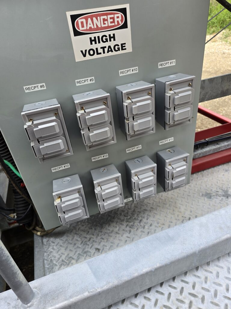 Interceptor Systems 85' Mobile Tower with Generator and Communications Installation.