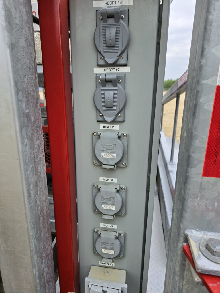 Interceptor Systems 85' Mobile Tower with Generator and Communications Installation.