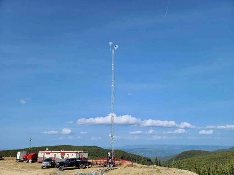 Interceptor Systems 110' Mobile Tower Installation.